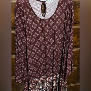 Women’s 2X Derek Heart Plus Dress - Long sleeve